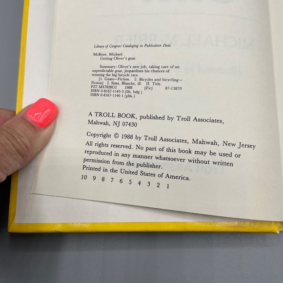 Vintage Child’s Book Getting Oliver's Goat by Michael McBrier - Picture 5 of 5